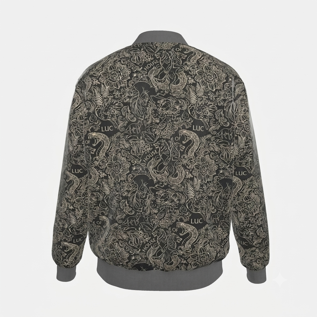 Chenonceau- Reversible Silk Bomber Jacket (H/T)